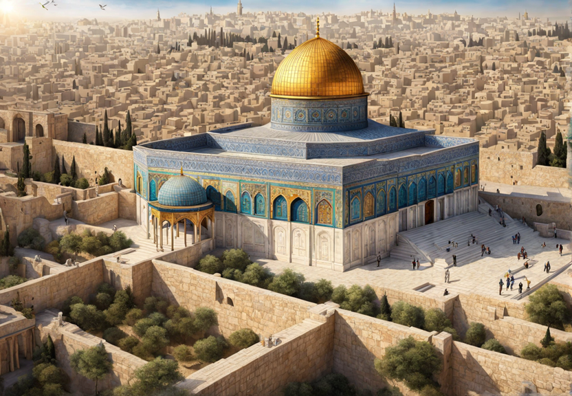 AI-generated peaceful al-Aqsa