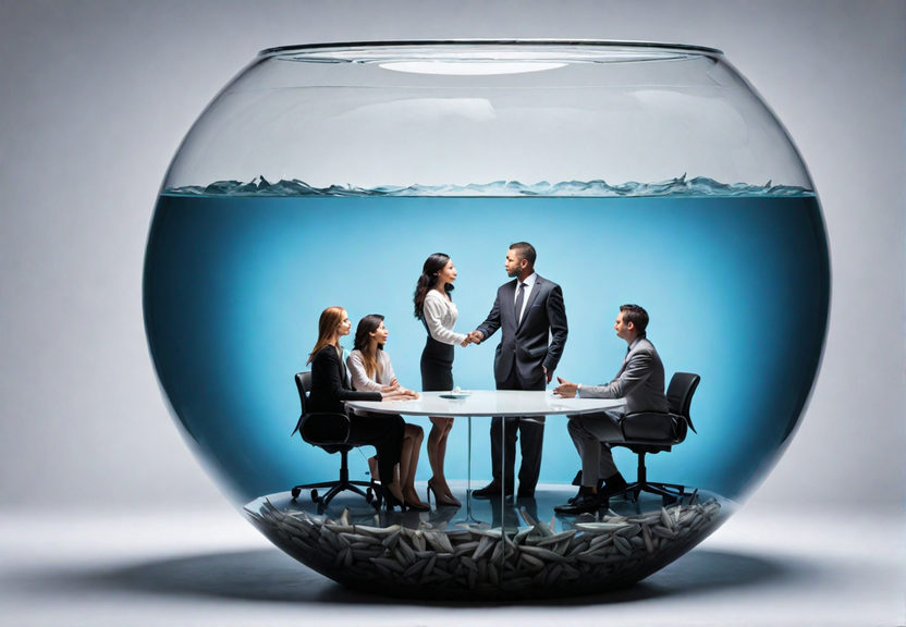 Conversation in a fishbowl